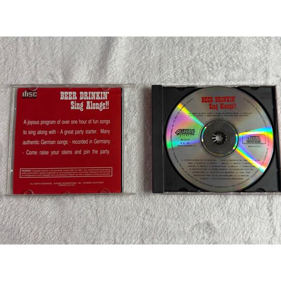 Beer Drinkin’ Sing Alongs!! German Party Songs CD 1991 Alshire ALCD 57 • Rare - Picture 4 of 8